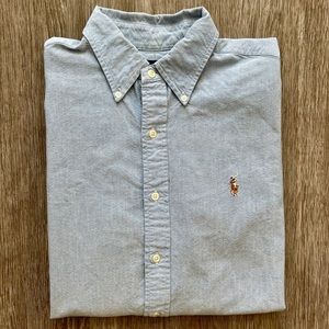 Polo by Ralph Lauren Shirt Long Sleeve Button Down Classic Blue